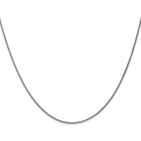 10K White Gold 18" Spiga Chain with Polished Finish and Lobster Clasp