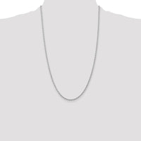 10K White Gold 2.25mm Diamond-Cut Quadruple Rope Chain - 26"