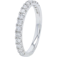 10K White Gold 2 Carat Diamond Bridal Ring with Halo Cluster Setting