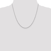 10K White Gold 20" Diamond-Cut Cable Chain - 1.45mm
