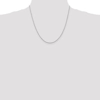 10K White Gold 20" Diamond-cut Rope Chain - 1.5mm Width
