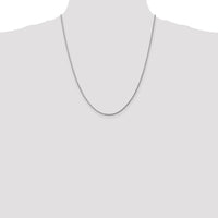 10K White Gold 22" Diamond-Cut Rope Chain Necklace - 1.75mm Width
