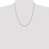 10K White Gold 22" Heavy-Baby Rope Chain - 1.3mm Width