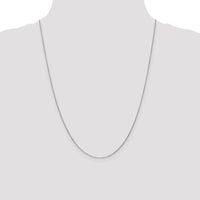 10K White Gold 24" Diamond-Cut Cable Chain Necklace with Lobster Clasp