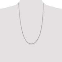 10K White Gold 26" Diamond-Cut Rope Chain Necklace - 2mm Width