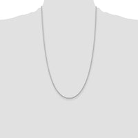 10K White Gold 26" Diamond-Cut Rope Chain Necklace - Polished Finish