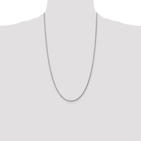 10K White Gold 26" Diamond-Cut Rope Chain Necklace with Lobster Clasp