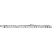 10K White Gold 3 Carat Diamond Tennis Bracelet - 3.00 Carat Total Diamond Weight