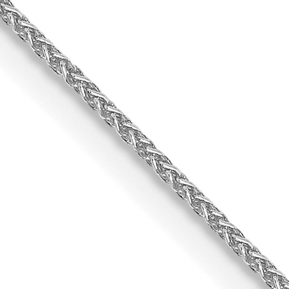 10K White Gold 30" Spiga Chain with Polished Finish
