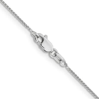 10K White Gold 30" Spiga Chain with Polished Finish