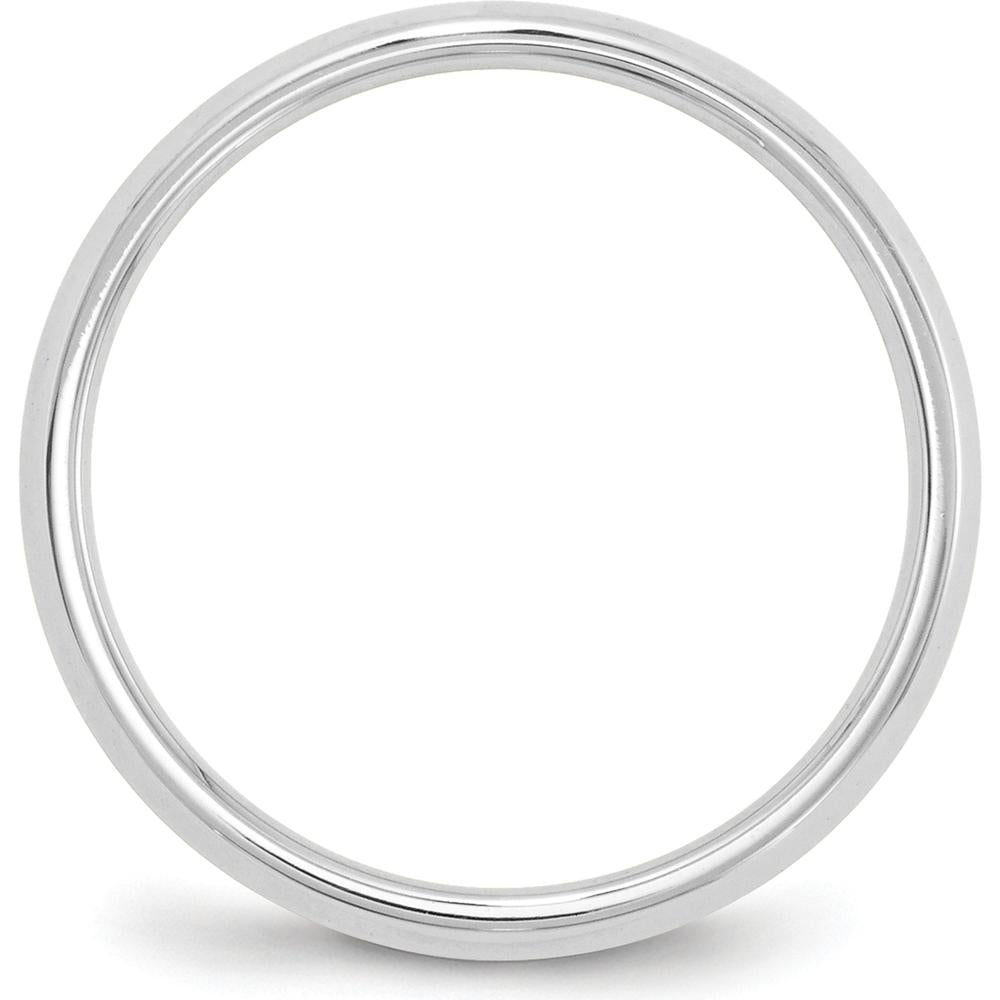 10K White Gold 6mm Knife Edge Comfort Fit Wedding Band with Sizable Feature - Perfect for Engraving