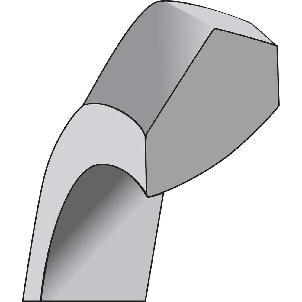 10K White Gold 6mm Knife Edge Comfort Fit Wedding Band with Sizable Feature - Perfect for Engraving