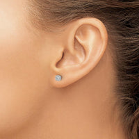 10K White Gold Diamond Cluster Post Earrings - 1.00 Carat Total Diamond Weight by Oro Pregiato