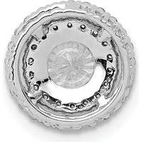 10K White Gold Diamond Halo Stud Earrings - 1/5 Carat Total Diamond Weight by Oro Pregiato