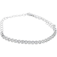 10K White Gold Diamond Tennis Bracelet - 1.00 Carat Total Diamond Weight