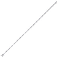 10K White Gold Diamond Tennis Bracelet - 1 and 1/5 Carat Total Diamond Weight