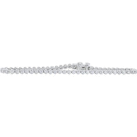 10K White Gold Lab Grown Diamond Tennis Bracelet - 1.50 Carat Total Diamond Weight