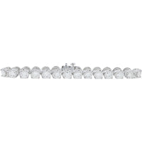 10K White Gold Lab Grown Diamond Tennis Bracelet - 7.00 Carat Total Diamond Weight