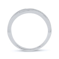10K White Gold Round Diamond Bridal Ring - 1/2 Carat Total Diamond Weight