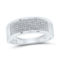 10K White Gold Round Diamond Bridal Ring - 1/3 Carat Total Diamond Weight