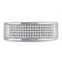10K White Gold Round Diamond Bridal Ring - 1/3 Carat Total Diamond Weight