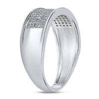 10K White Gold Round Diamond Bridal Ring - 1/3 Carat Total Diamond Weight