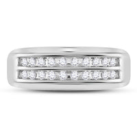 10K White Gold Round Diamond Bridal Ring - 1/4 Carat Total Diamond Weight