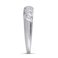 10K White Gold Round Diamond Bridal Ring Set - 1/20 Carat Total Diamond Weight
