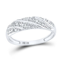 10K White Gold Round Diamond Bridal Ring Set - 1/3 Carat Total Diamond Weight