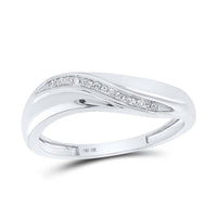 10K White Gold Round Diamond Bridal Ring Set - 1/5 Carat Total Diamond Weight