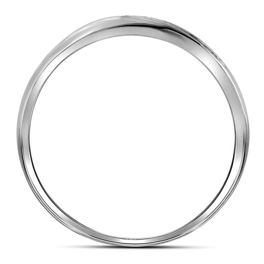 10K White Gold Round Diamond Bridal Ring Set - 1/5 Carat Total Diamond Weight