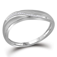 10K White Gold Round Diamond Bridal Ring Set - 1/5 Carat Total Diamond Weight