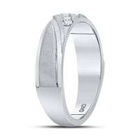 10K White Gold Round Diamond Bridal Ring Set - 1/6 Carat Total Diamond Weight