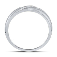 10K White Gold Round Diamond Bridal Ring Set - 1/6 Carat Total Diamond Weight