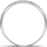 10K White Gold Round Diamond Bridal Wedding Ring Set - 1/3 Carat Total Diamond Weight