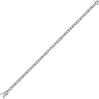 10K White Gold Round Diamond Classic Tennis Bracelet - 1 Carat Total Diamond Weight