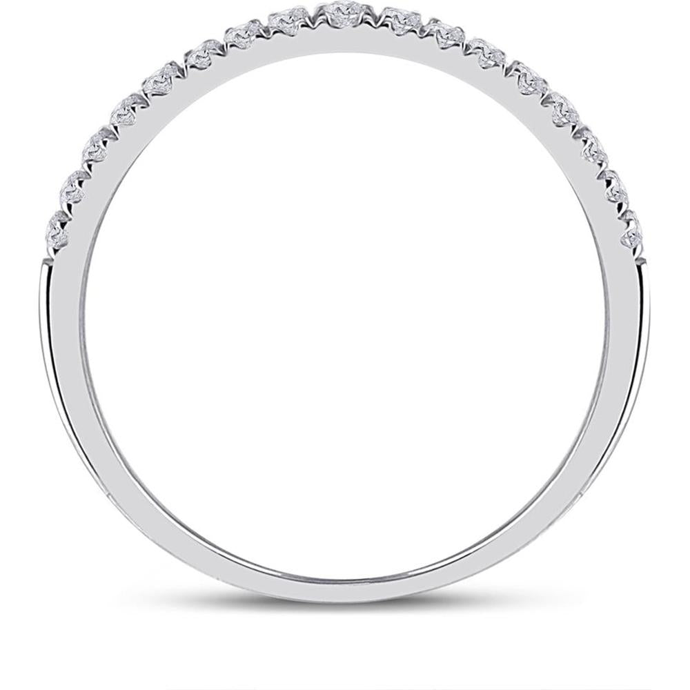 10K White Gold Round Diamond Halo Bridal Wedding Ring Set - 1/2 Carat Total Diamond Weight