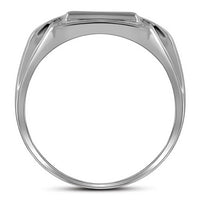 10K White Gold Round Diamond Ring - 1/3 Carat Total Diamond Weight