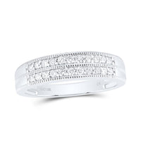 10K White Gold Round Diamond Ring - 1 Carat Total Diamond Weight