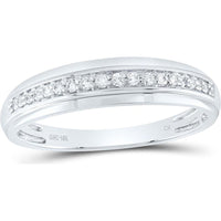 10K White Gold Round Diamond Square Halo Wedding Ring Set - 1/2 Carat Total Diamond Weight