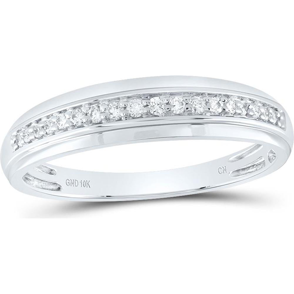 10K White Gold Round Diamond Square Halo Wedding Ring Set - 1/2 Carat Total Diamond Weight