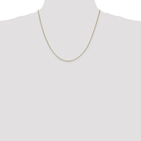 10K Yellow Gold 0.95mm Box Chain Necklace - 20" Length