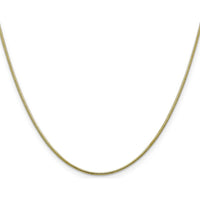 10K Yellow Gold 1.1mm Round Snake Chain Necklace - 20"