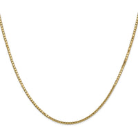 10K Yellow Gold 1.5mm Box Chain Necklace - 30"