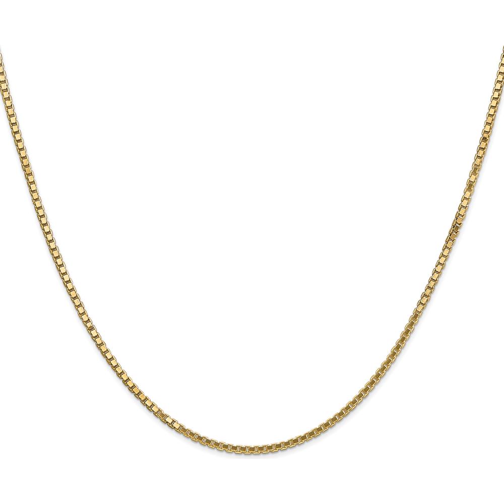10K Yellow Gold 1.5mm Box Chain Necklace - 30"