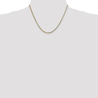 10K Yellow Gold 1.5mm Franco Chain Necklace - 18" Long