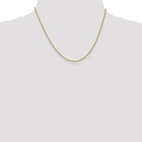 10K Yellow Gold 1.8mm Forzantine Cable Chain Necklace - 18", Solid Polished Finish