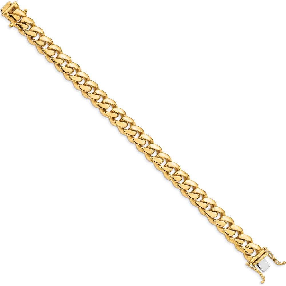 10K Yellow Gold 10.7mm Polished Miami Cuban Link Bracelet - 8.25" Length