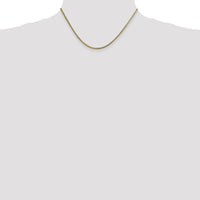 10K Yellow Gold 16" 1.5mm Franco Chain Necklace with Polished Finish