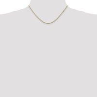 10K Yellow Gold 16" 1.5mm Polished Box Chain Necklace